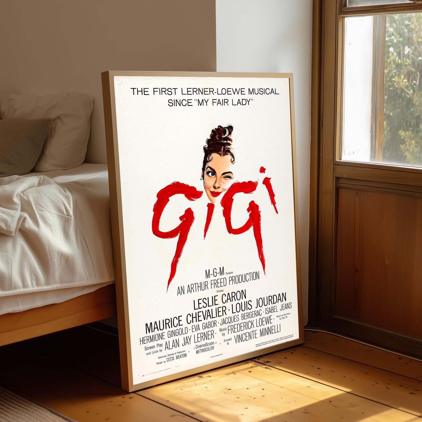 Gigi Movie Poster: Vintage Cinema Art Print