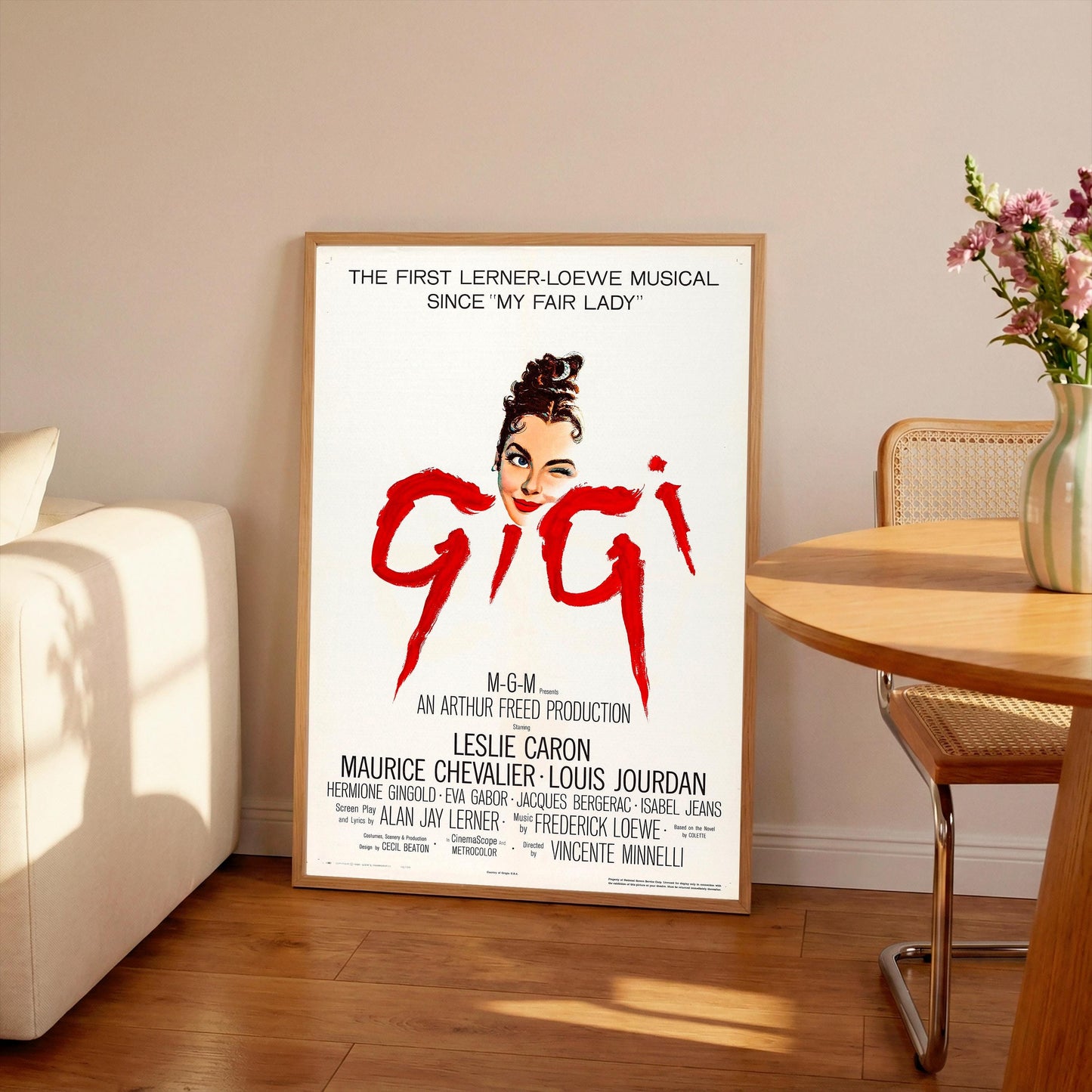Gigi Movie Poster: Vintage Cinema Art Print