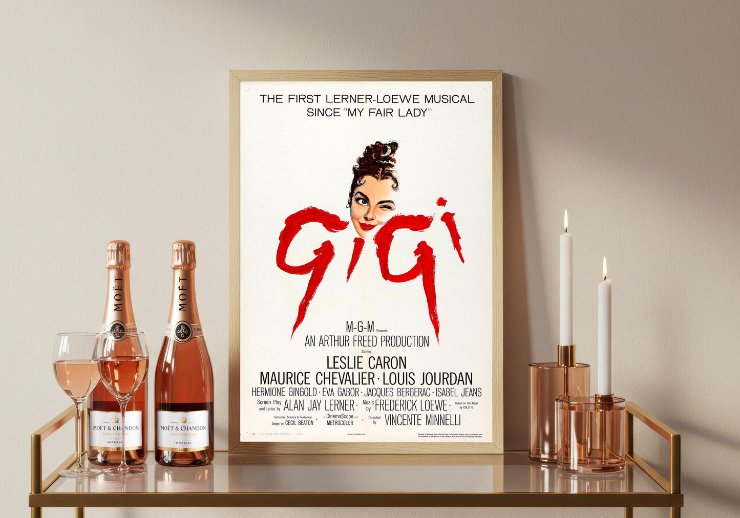 Gigi Movie Poster: Vintage Cinema Art Print