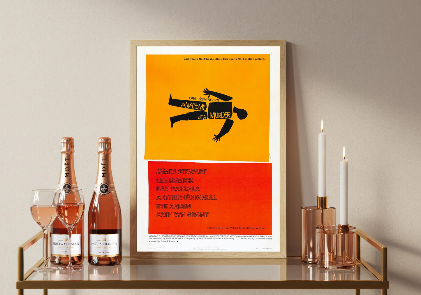 Anatomy of Murder Movie Poster: Vintage Cinema Art Print
