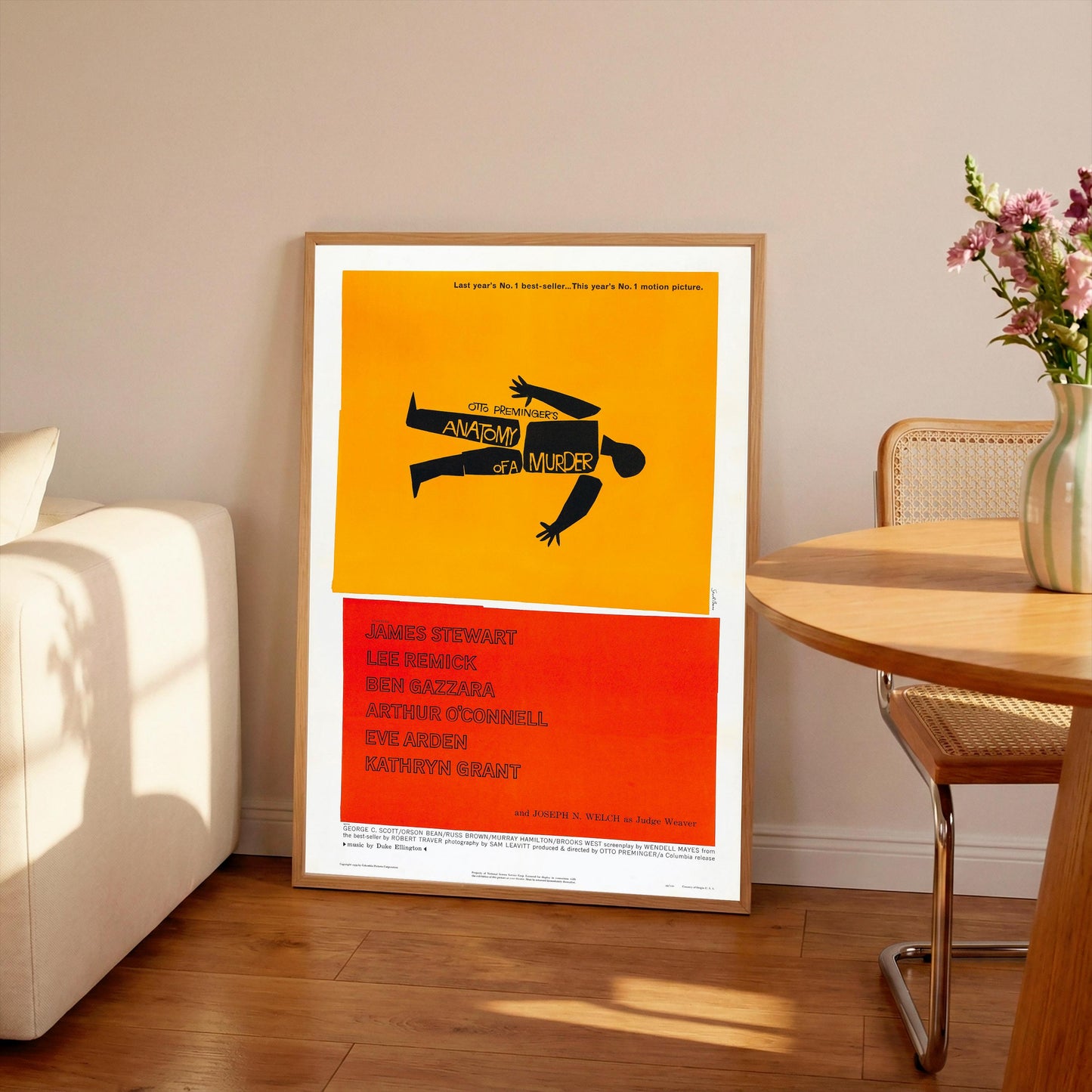 Anatomy of Murder Movie Poster: Vintage Cinema Art Print