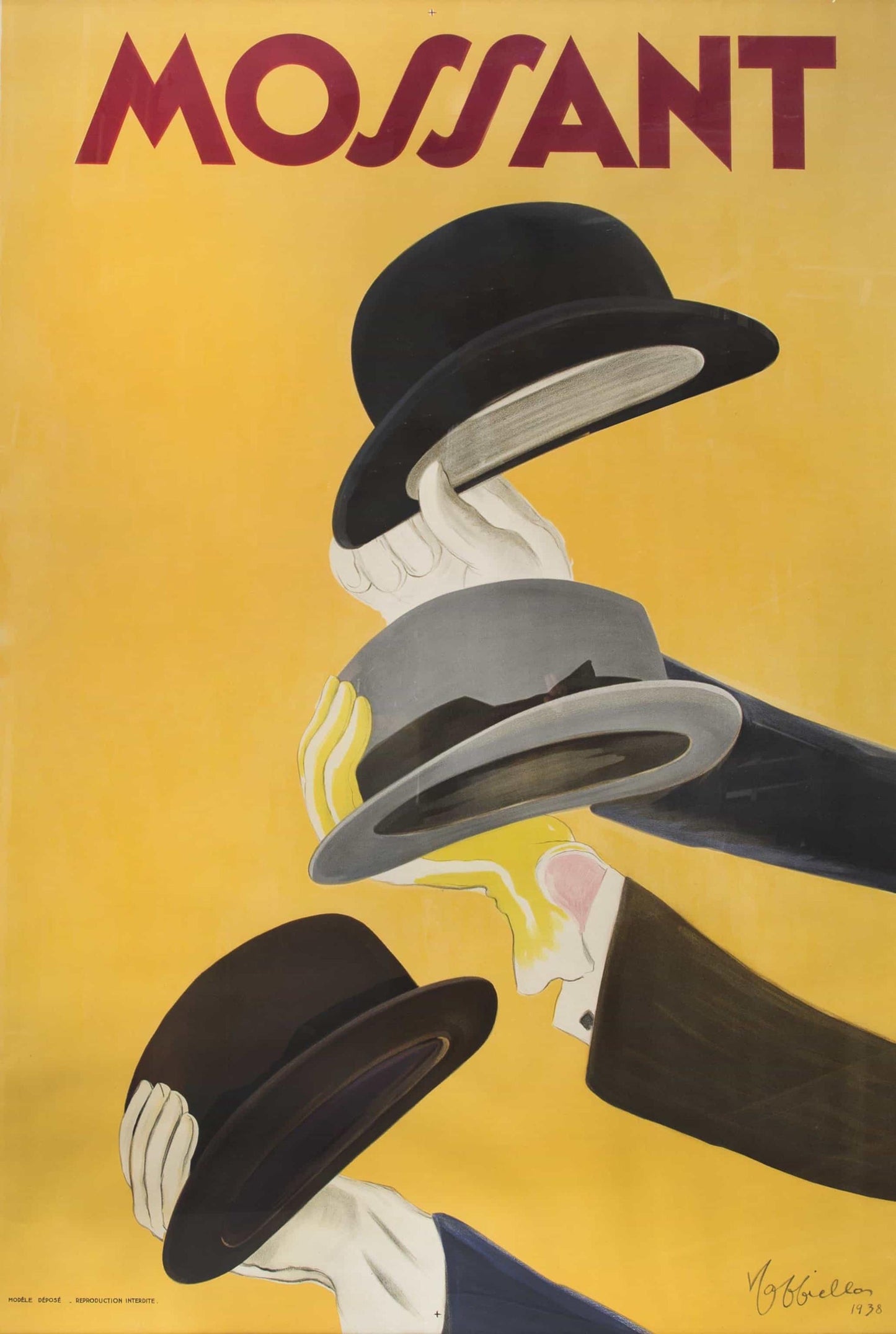 Leonetto Cappiello Vintage Italian Hat Poster