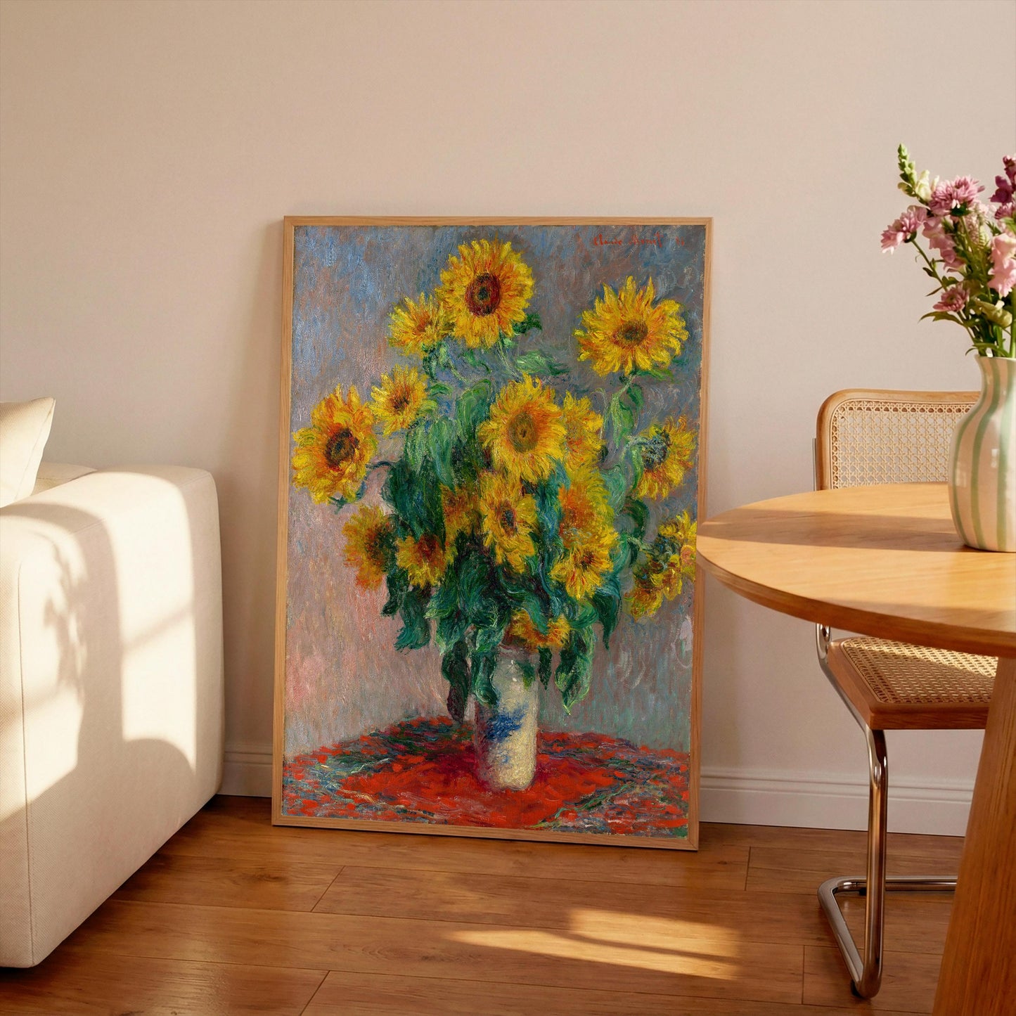 Claude Monet Bunch of Sunflowers Print: Flower Art, Vibrant Colours