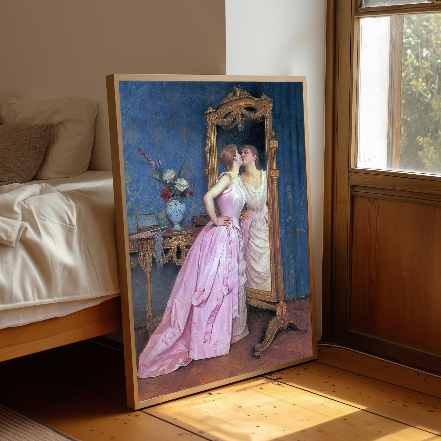 Auguste Toulmouche Art  Deco Print: Vanity