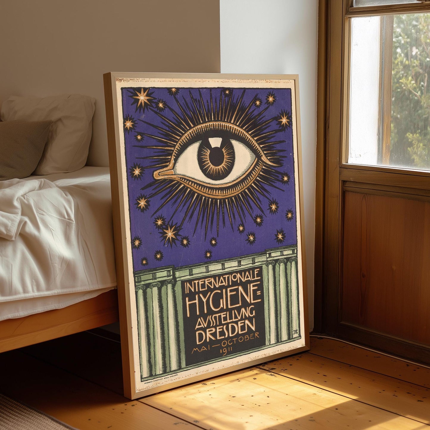 The International Hygiene Exhibition Poster, Vintage German Poster