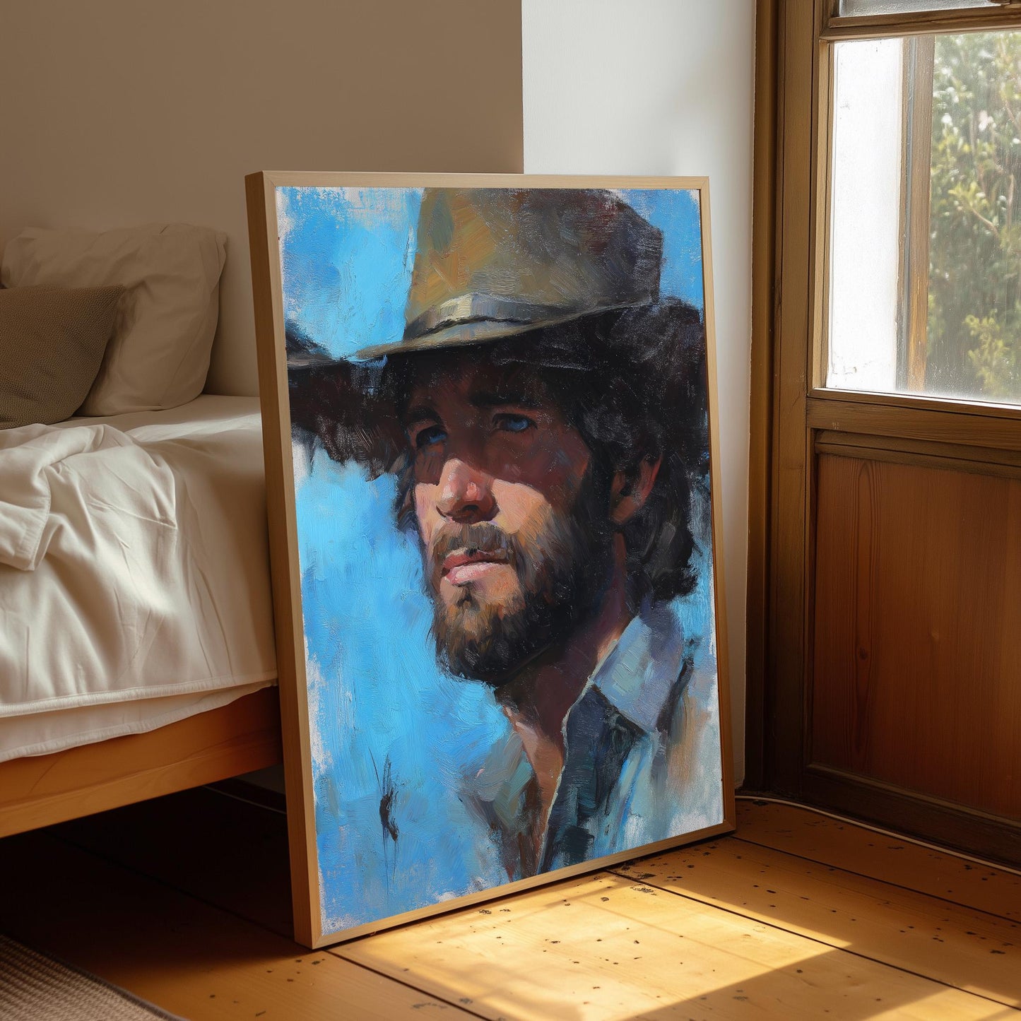 Cowboy Print: Rugged Masculine Man Poster