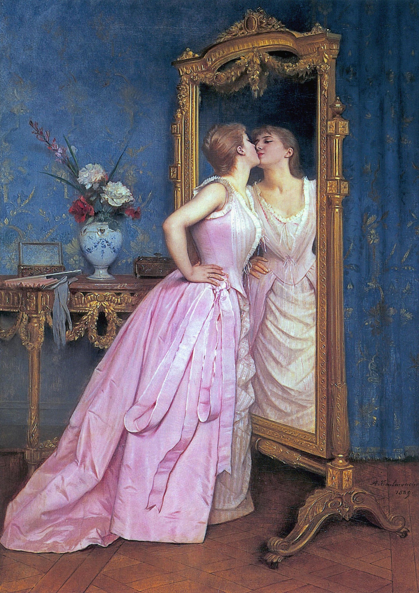 Auguste Toulmouche Art  Deco Print: Vanity