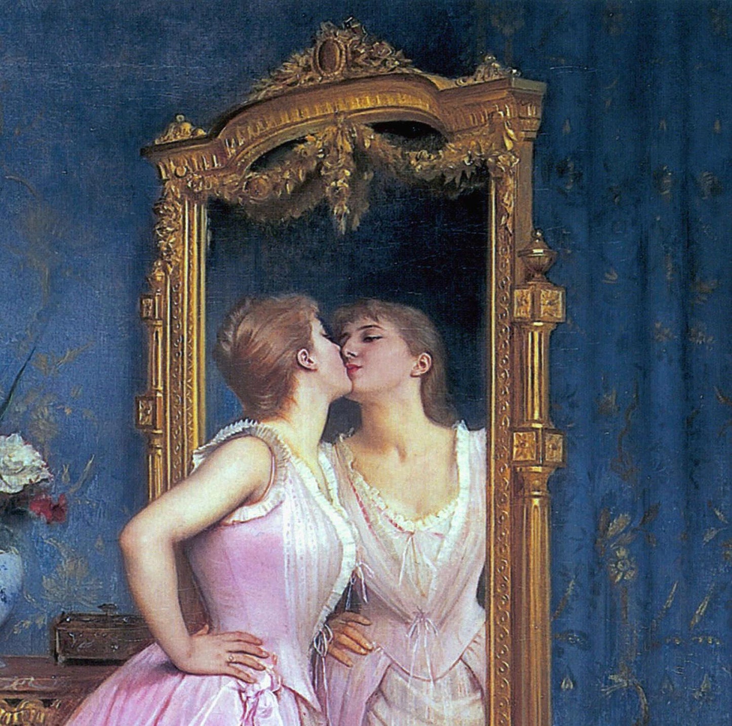 Auguste Toulmouche Art  Deco Print: Vanity