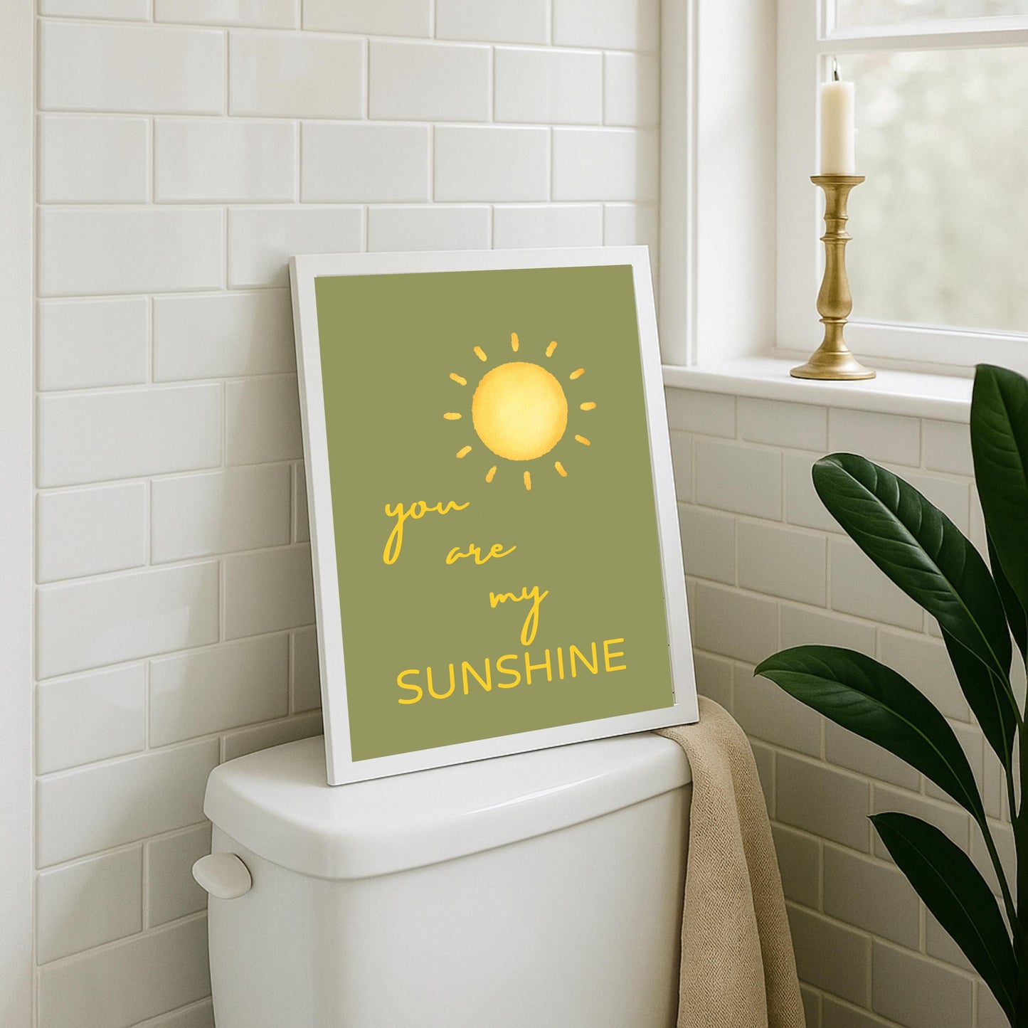 You Are My Sunshine Print, Baby Room Wall Art, Gender Neutral Nursery Poster