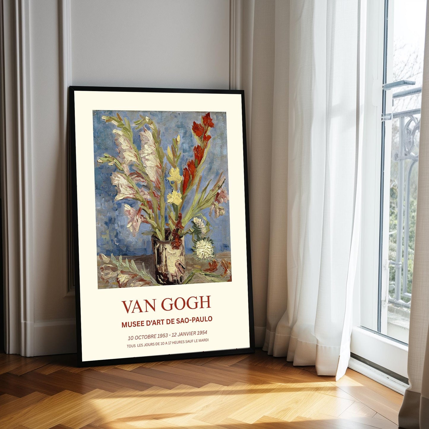 Van Gogh Art Print - Impressionist Wall Art - Museum Grade,  Colourful  Flower Poster