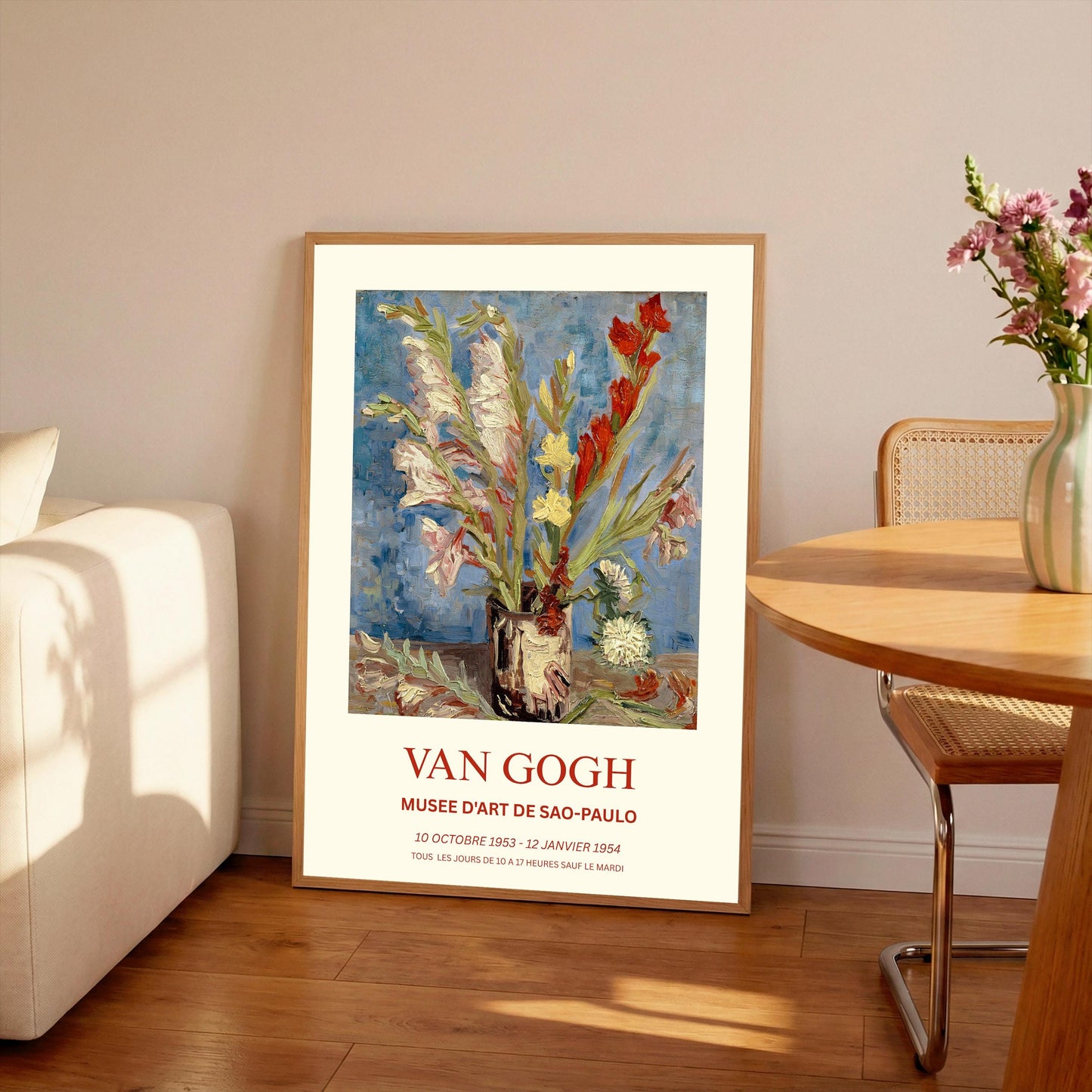 Van Gogh Art Print - Impressionist Wall Art - Museum Grade,  Colourful  Flower Poster