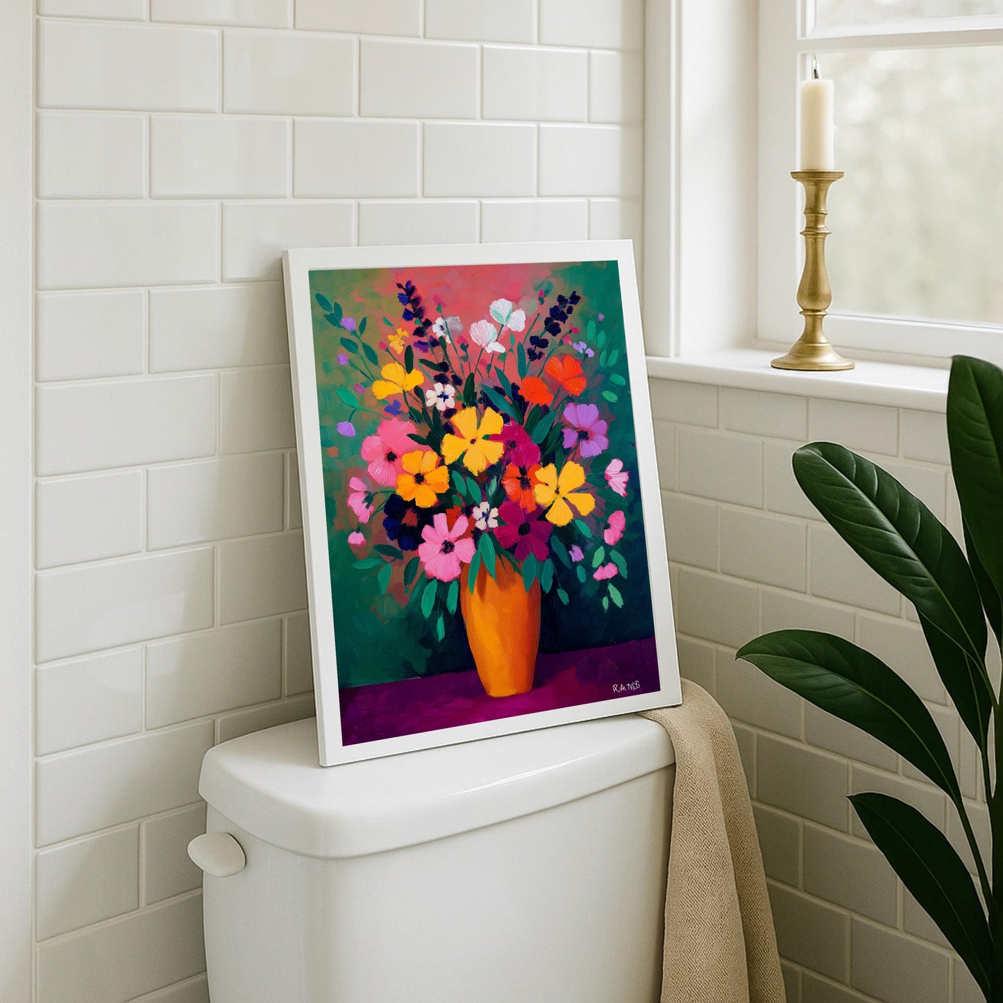 Henri Matisse Style Flower Vase Print – Vibrant Floral Wall Art
