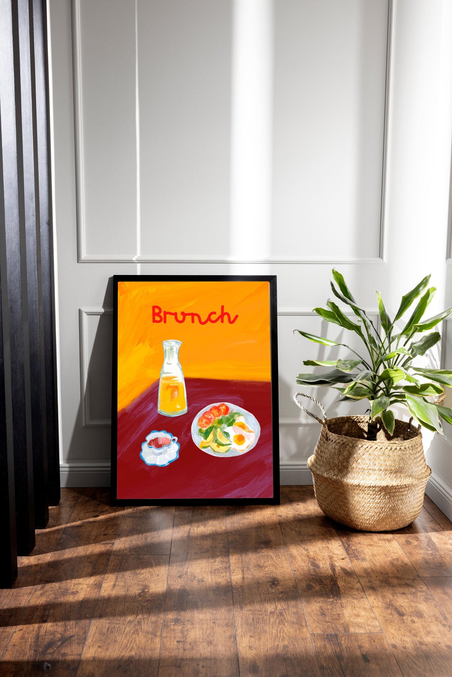 Brunch Art Print: Hand Drawn Brunch Poster, Kitchen Wall Decor