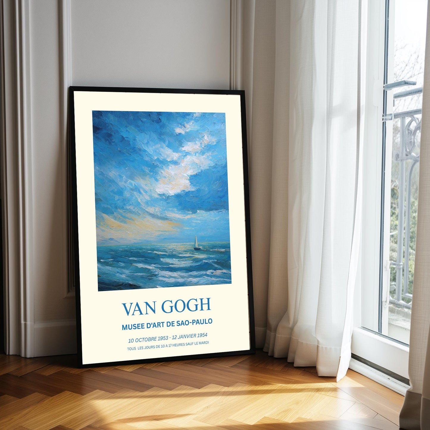 Van Gogh Art Print - Impressionist Wall Art - Museum Grade,  Seascape Poster