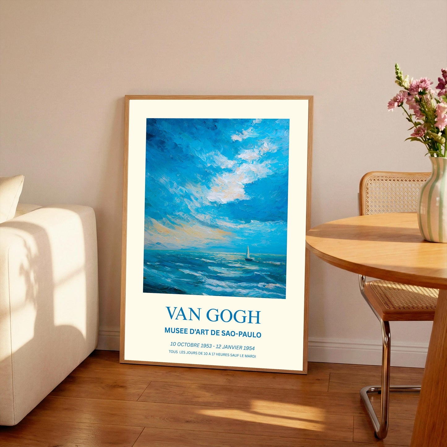 Van Gogh Art Print - Impressionist Wall Art - Museum Grade,  Seascape Poster