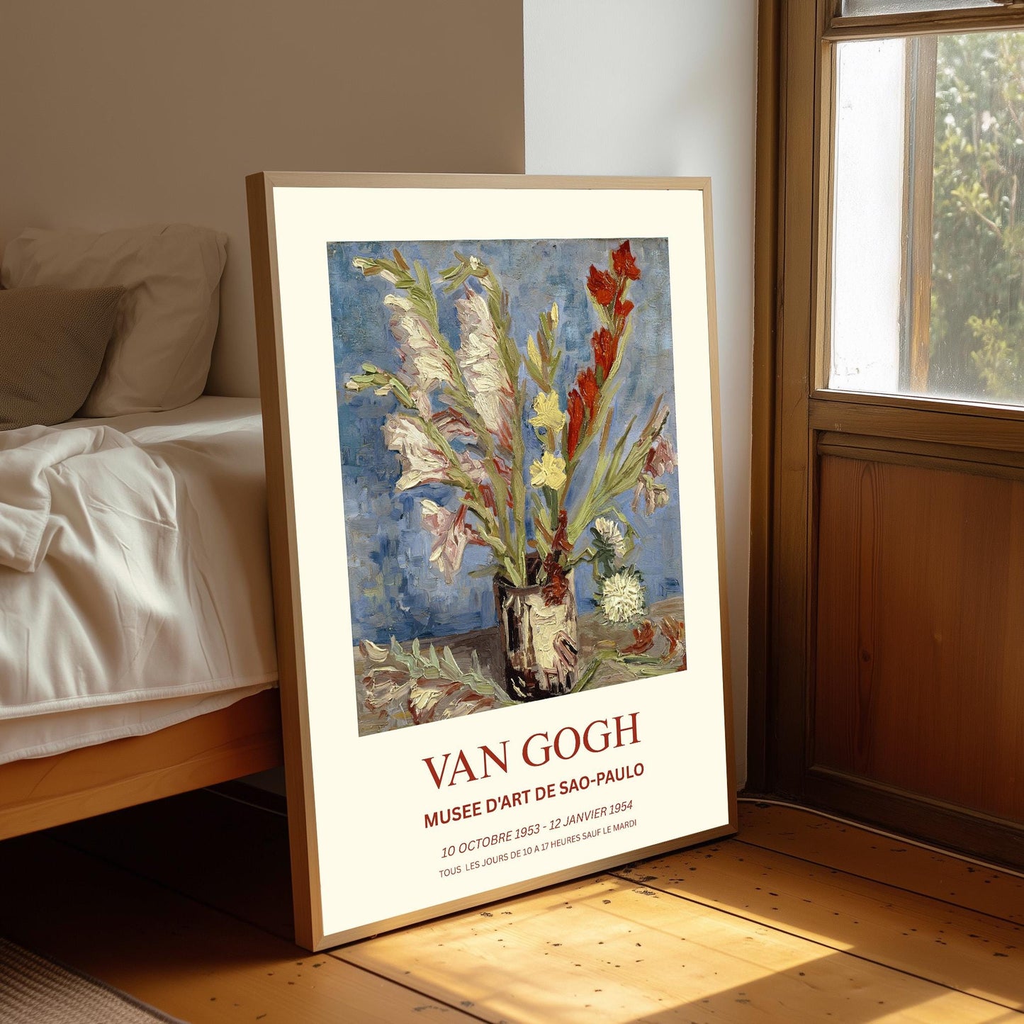 Van Gogh Art Print - Impressionist Wall Art - Museum Grade,  Colourful  Flower Poster