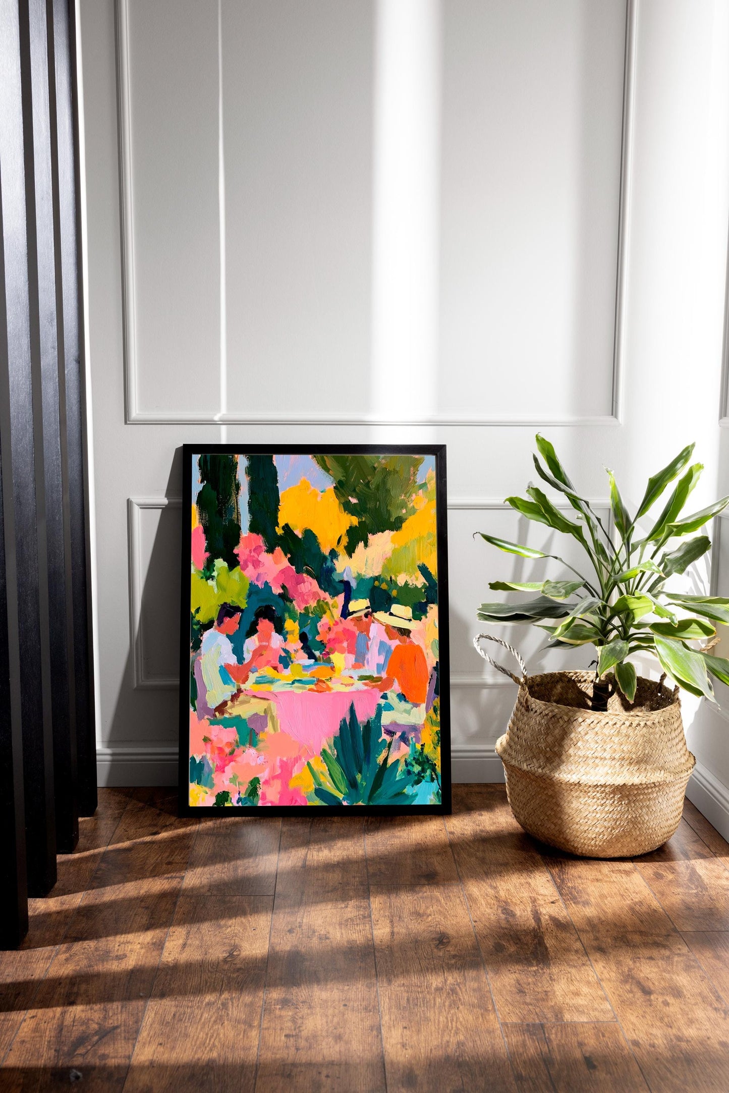 Henri Matisse Inspired Abstract Art Print: Lunch In The Garden With Friends