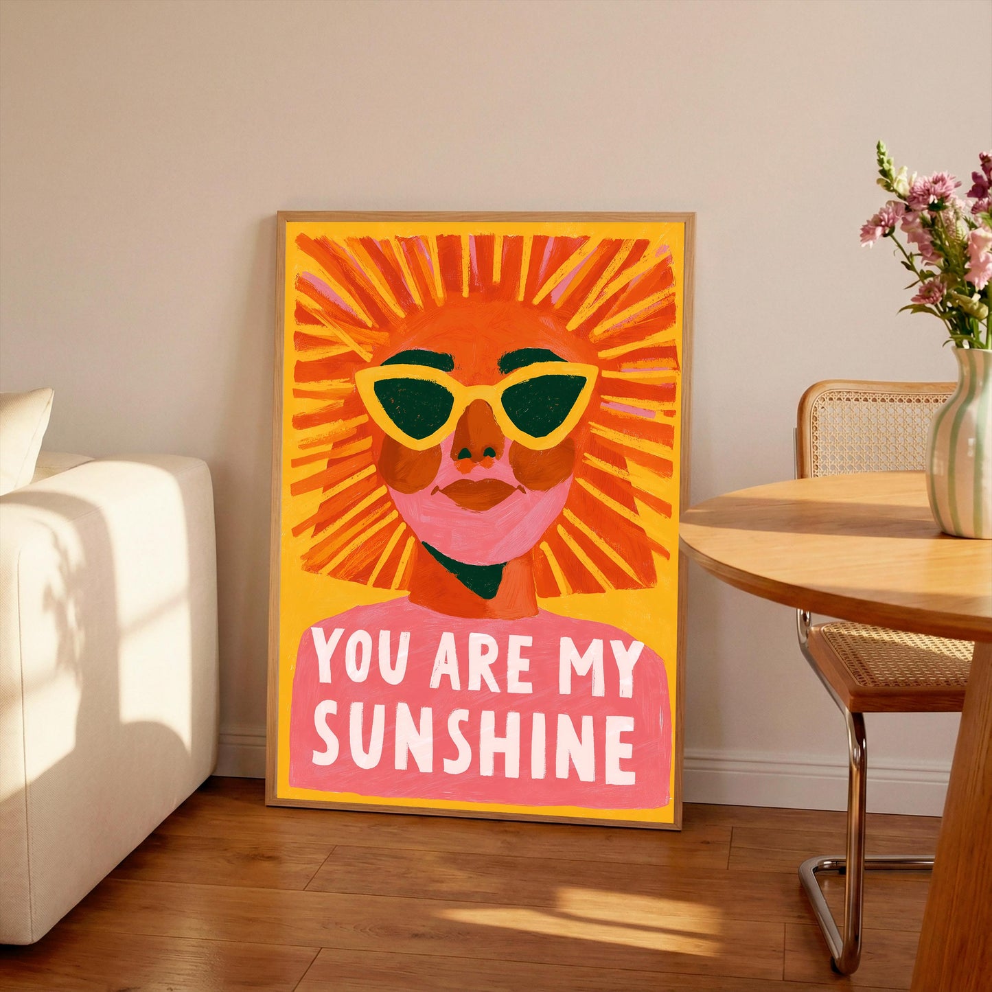 You Are My Sunshine Print, Wall Art, Kitchen Poster