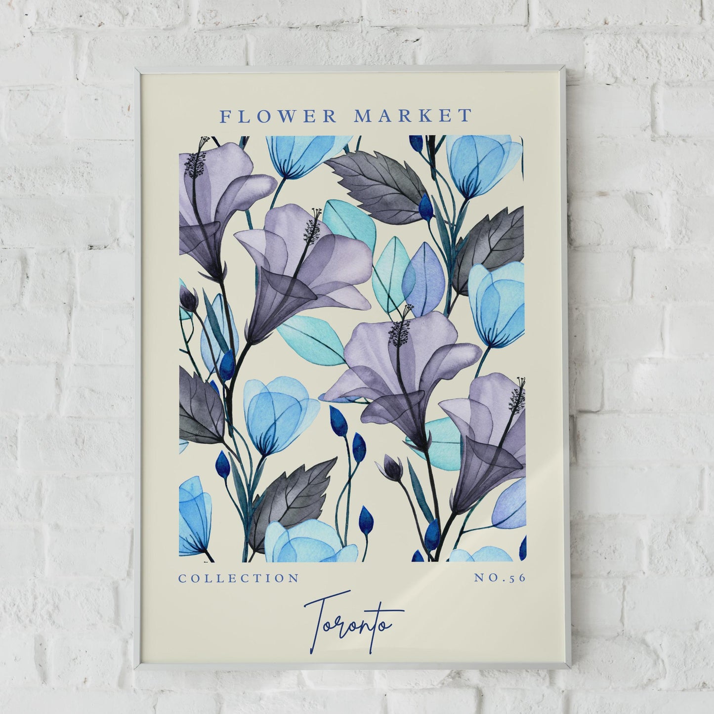 Flower Market Watercolour Art Print, Toronto Collection No.56, Floral Wall Decor, Botanical Art