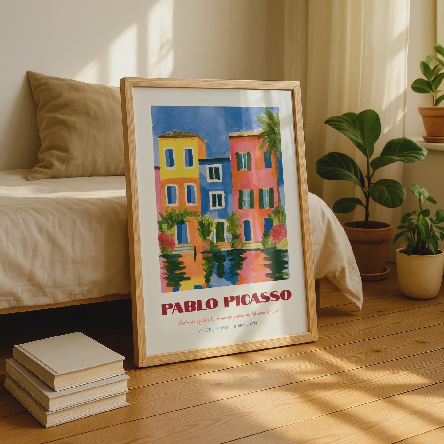 Vibrant Pablo Picasso Art Print, Colourful House Wall Art, Modern Home Decor, Artist Tribute
