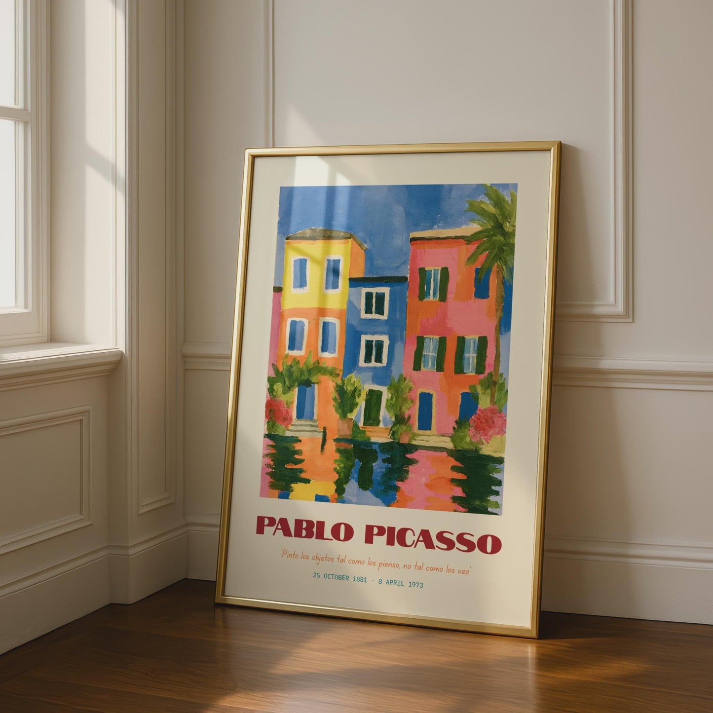 Vibrant Pablo Picasso Art Print, Colourful House Wall Art, Modern Home Decor, Artist Tribute