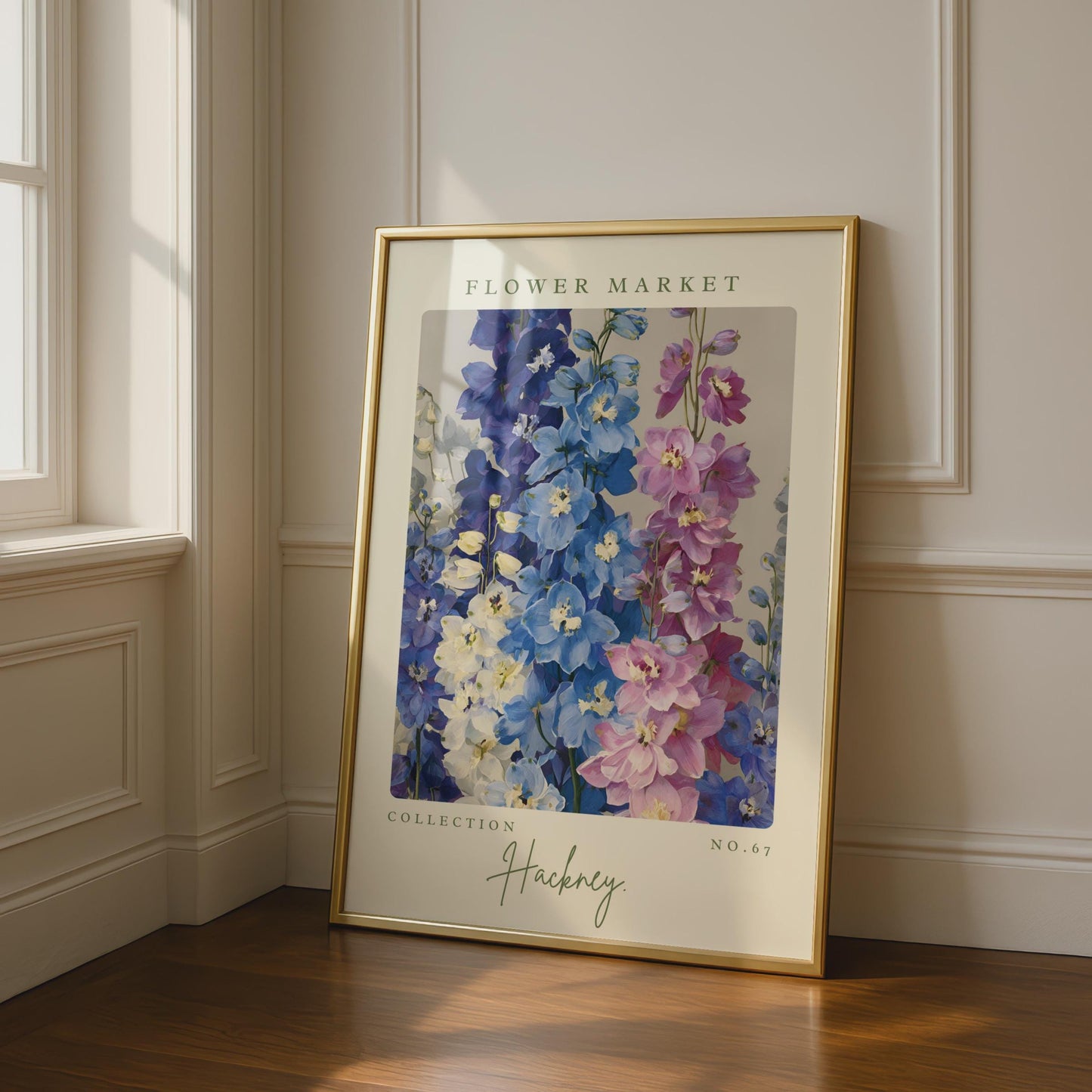 Flower Market Art Print, Colourful Flower Poster, Floral Wall Art, Hackney Collection, Home Decor