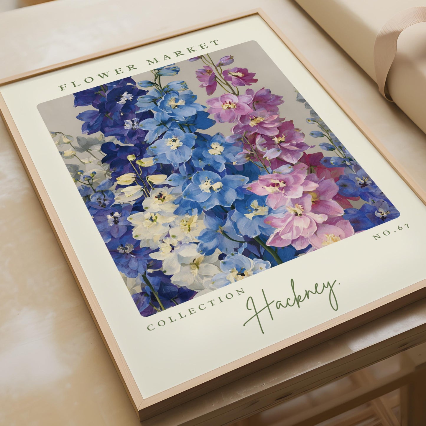 Flower Market Art Print, Colourful Flower Poster, Floral Wall Art, Hackney Collection, Home Decor