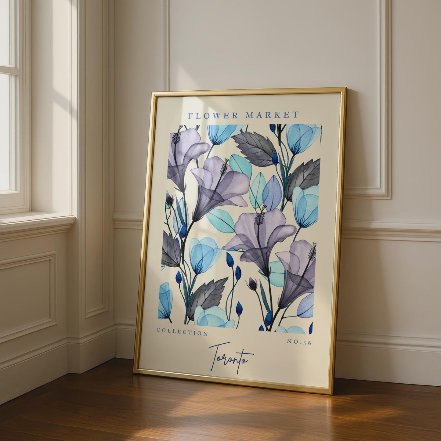 Flower Market Watercolour Art Print, Toronto Collection No.56, Floral Wall Decor, Botanical Art