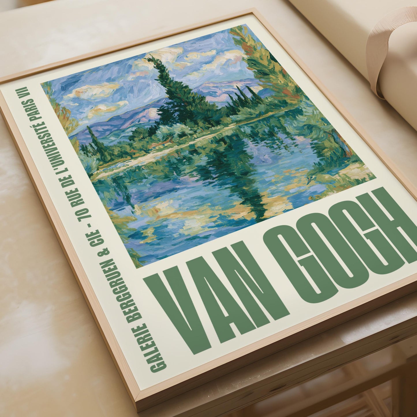 Van Gogh Exhibition Poster, Galerie Berggruen Paris, Landscape Wall Art Print